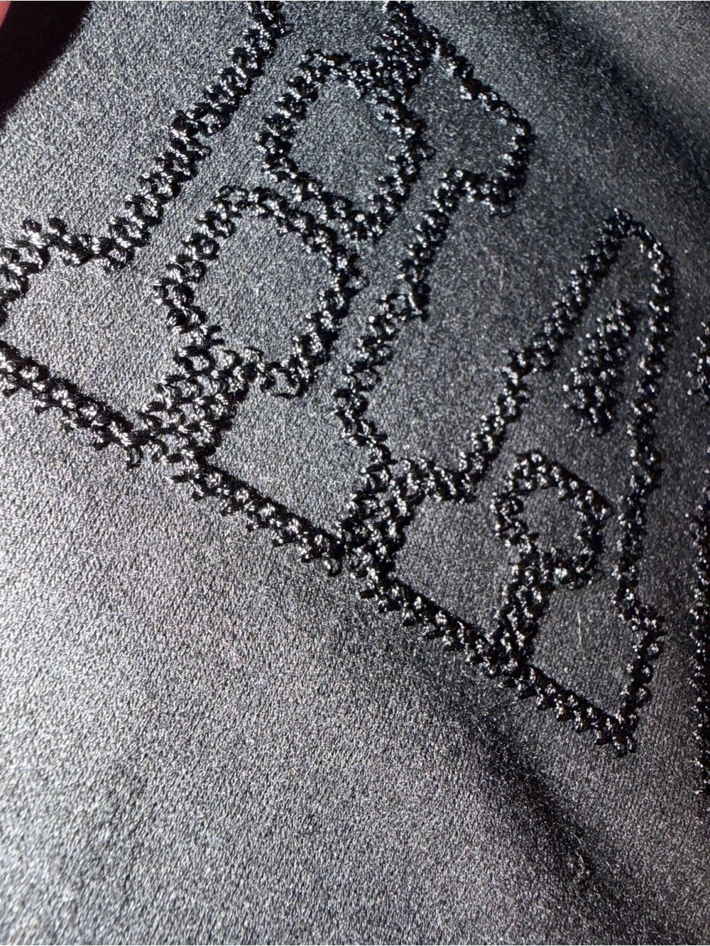 Embroidered Yee Haw Sweatshirt Crewneck Longhorn Black On Black Small Relaxed - Picture 5 of 16